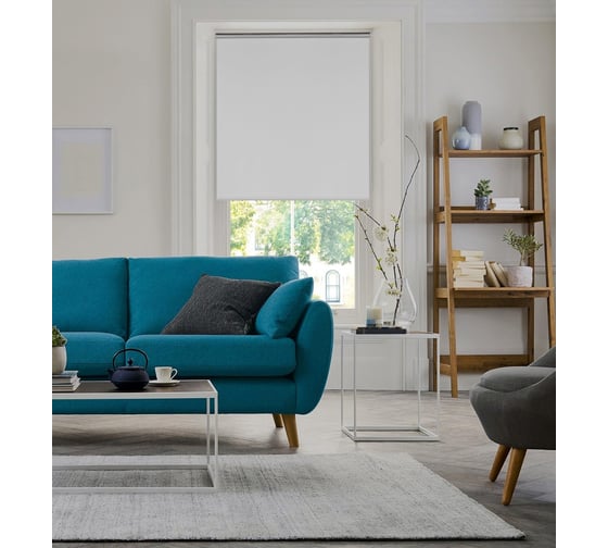 Рулонная штора PRAKTO BLACKOUT SILVER 70x250 см, белый МАХ 7202619