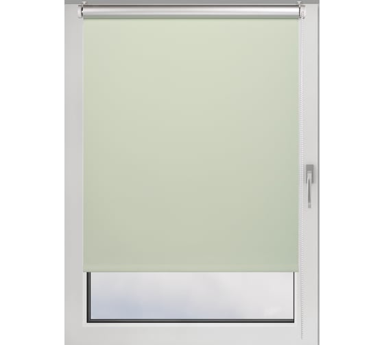 Рулонная штора PRAKTO BLACKOUT SILVER 50x160 см, фисташковый 7208239 1