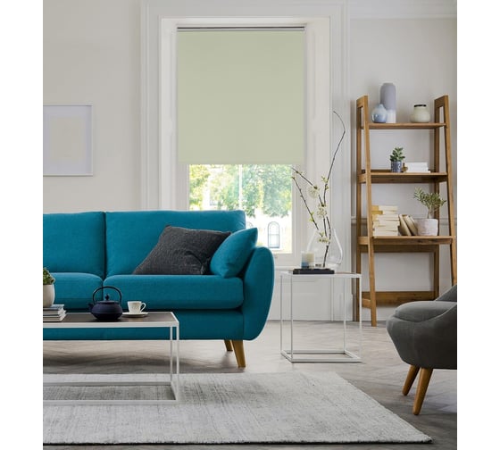 Рулонная штора PRAKTO BLACKOUT SILVER 50x160 см, фисташковый 7208239