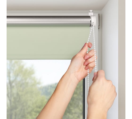 Рулонная штора PRAKTO BLACKOUT SILVER 50x160 см, фисташковый 7208239