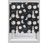 Рулонная штора PRAKTO BLACKOUT PRINT Лунный заяц 70x160 см, черный 9403218163