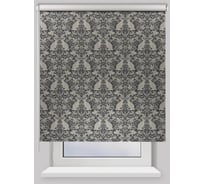 Рулонная штора PRAKTO BLACKOUT PRINT Зайцы ежевика 80x160 см, серо-голубой 9403218511
