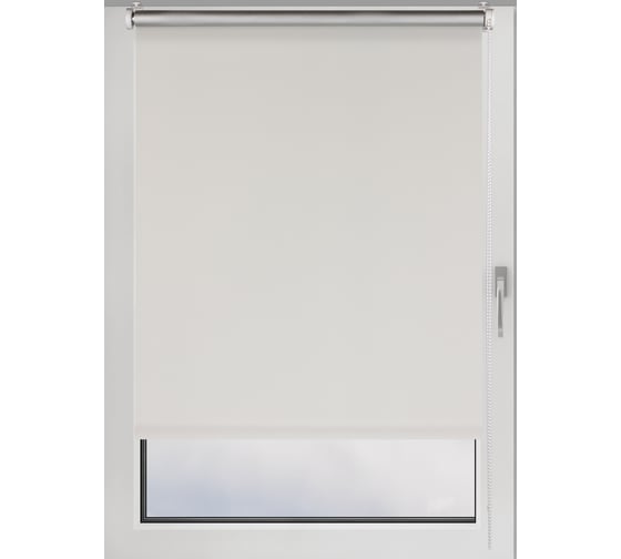 Рулонная штора PRAKTO BLACKOUT SILVER 80x250 см, белый МАХ 7202626 1