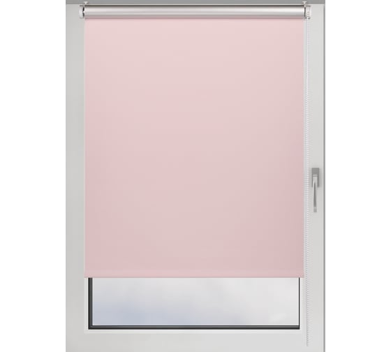 Рулонная штора PRAKTO BLACKOUT SILVER 180x175 см, розовый 7207492 1