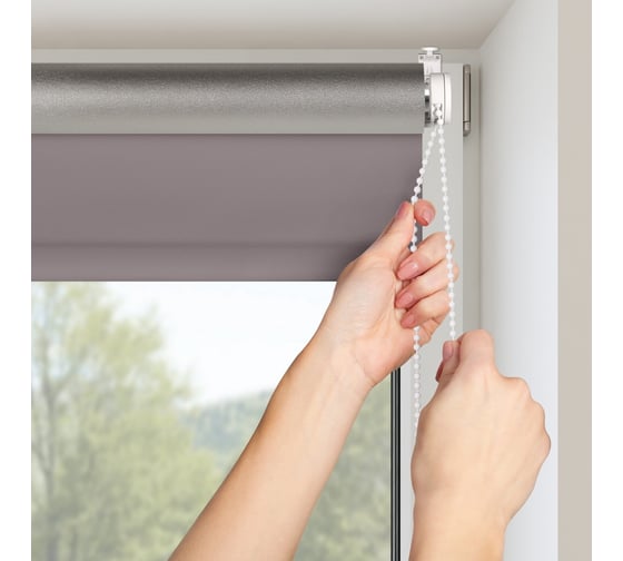 Рулонная штора PRAKTO BLACKOUT SILVER 80x250 см, серый МАХ 7202701