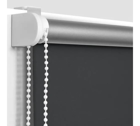 Рулонная штора PRAKTO BLACKOUT SILVER 60x160 см, черный 9403219792