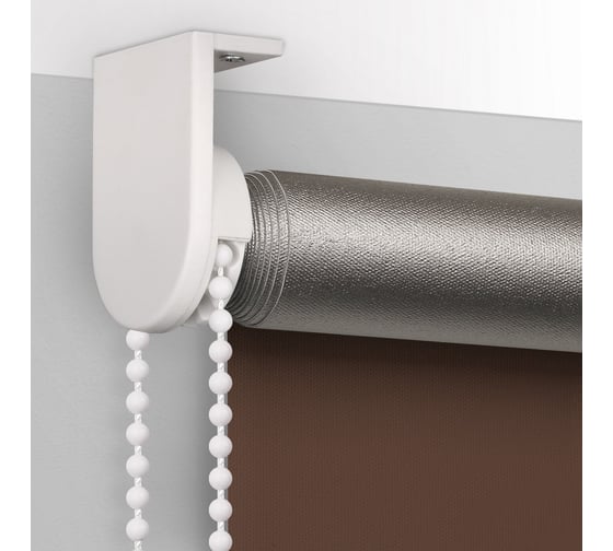 Рулонная штора PRAKTO BLACKOUT SILVER 45x160 см, шоколад 9403219783