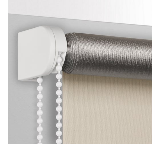 Рулонная штора PRAKTO BLACKOUT SILVER 45x160 см, светло-бежевый 9403219015