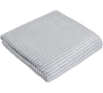 Покрывало-плед Guten Morgen Велсофт, Жаккардовый, Роскошь серый/серебро, 150x200 см ПФР-сер/с-150-200