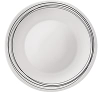 Набор круглых обеденных тарелок Bormioli Rocco CHIAROSCURO 480170 опаловое стекло, декор LINEE, 27 см Б0060209