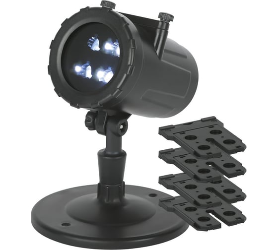 Уличный светодиодный проектор ЭРА ENIOP10 Праздник LED, 4 карты с динамичными проекциями Б0056011 1