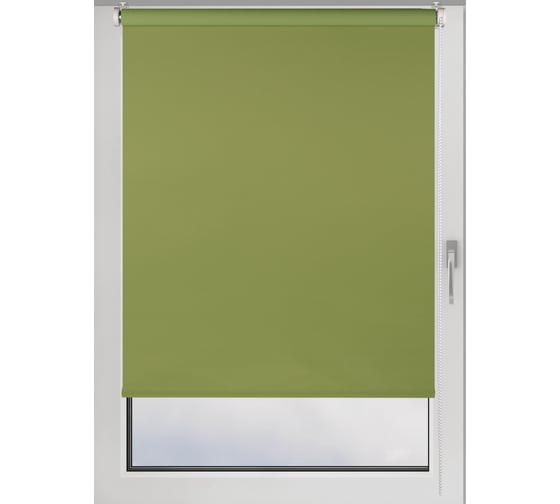 Рулонная штора PRAKTO BLACKOUT COLOR 60x160 см, зеленый 8317499 1