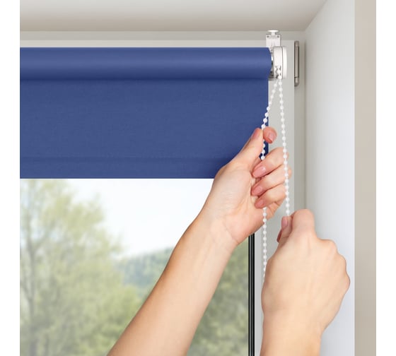 Рулонная штора PRAKTO BLACKOUT COLOR 60x160 см, синий 8317352