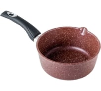 Ковш Горница 1,5 л, шоколад, пластиковая ручка, без крышки, антипригарное покрытие ТП3397