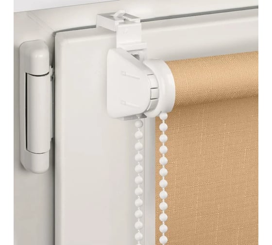 Рулонная штора PRAKTO SHANTUNG 45x165 см, бежевая 9403217507
