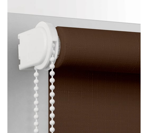 Рулонная штора PRAKTO SHANTUNG 45x165 см, шоколад 9403218686