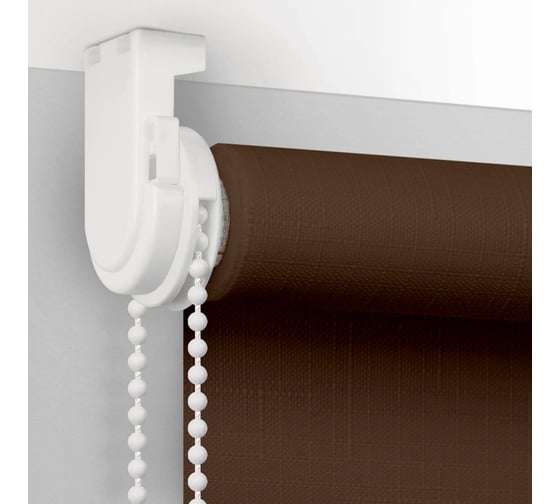 Рулонная штора PRAKTO SHANTUNG 45x165 см, шоколад 9403218686