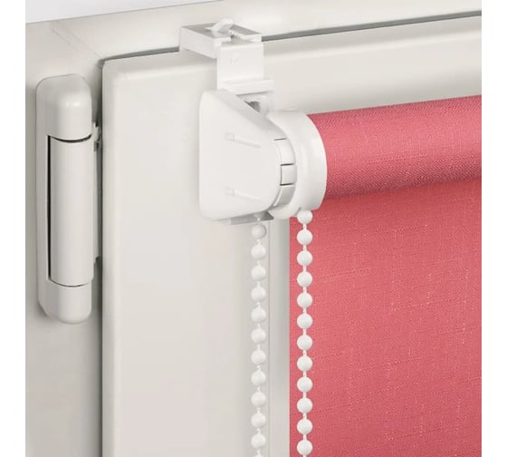 Рулонная штора PRAKTO SHANTUNG 75x160 см, розовая 9403218674