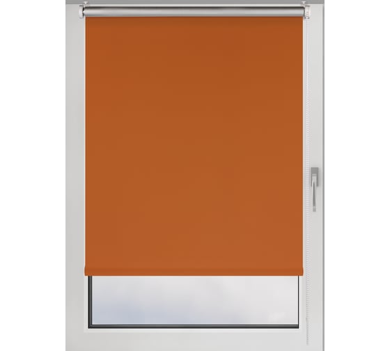 Рулонная штора PRAKTO BLACKOUT SILVER 85x160 см, оранжевый 9403219776 1