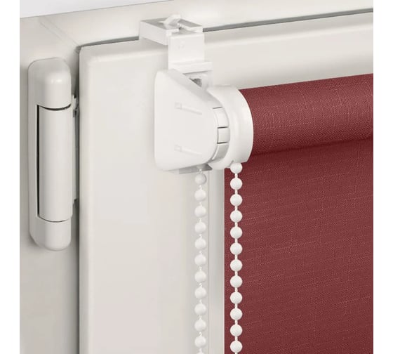 Рулонная штора PRAKTO SHANTUNG 65x165 см, бордо 9403218668