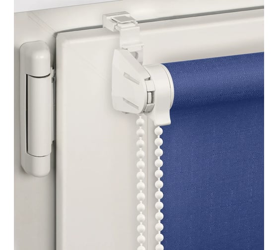 Рулонная штора PRAKTO SHANTUNG 140x175 см, синяя 9403219559