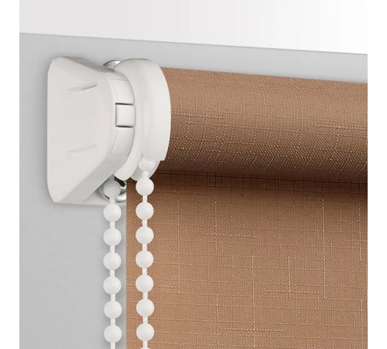 Рулонная штора PRAKTO SHANTUNG 60x165 см, какао 8317663