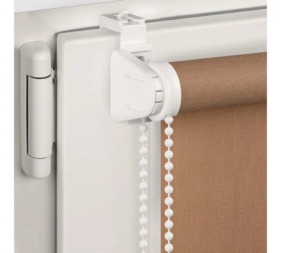 Рулонная штора PRAKTO SHANTUNG 60x165 см, какао 8317663