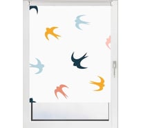 Рулонная штора PRAKTO PRINT Небесные ласточки 90x160 см, мультиколор 9403217931
