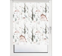 Рулонная штора PRAKTO PRINT Лесные друзья олени 90x160 см, день 9403217912