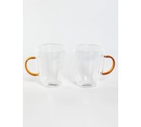 Набор кружек Olaff 2 шт, 270 мл, двойные стенки, цветная упаковка 199-24025