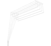 Потолочная сушилка для белья Comfort Alumin Group алюминиевая 2,0 м 5 прутьев, белая 004517