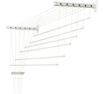 Сушилка для белья Comfort Alumin Group стальная лифт 6 прутьев универсальная 1,8 м 004694