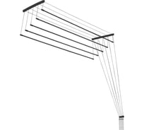 Потолочная сушилка для белья Comfort Alumin Group алюминиевая black style 1,5 м 5 прутьев 004495