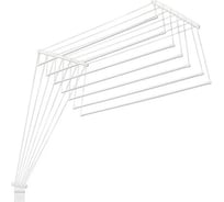 Потолочная телескопическая сушилка Comfort Alumin Group алюминиевая 7 прутьев 1,0-1,8 м в транспортировочной упаковке 004672