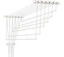 Потолочная сушилка для белья Comfort Alumin Group алюминиевая 1,2 м белая 6 прутьев в транспортировочной упаковке 004588