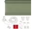 Рулонная штора PRAKTO GLASGOW 60x160 см, оливковый 9403219456 9
