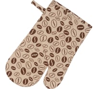 Варежка-прихватка Guten Morgen, Рогожка, Кофейные деревья, 18x30 см ВР-КДР-18-30