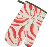 Варежка-прихватка Guten Morgen, Рогожка, Перчик, 18x30 см ВРпр-Пер-18-30