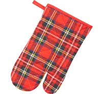 Варежка-прихватка Guten Morgen, Рогожка, Клетка Шотландка, 18x30 см ВР-КлШТ-18-30