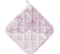 Прихватка Guten Morgen, Рогожка, Lovely flower розовый, 20x20 см П-лфр-20-20