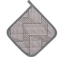 Прихватка Guten Morgen, Рогожка, Blossom бежевый, комби, 20x20 см ПР-Bloss-беж -20-20