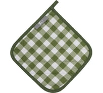 Прихватка Guten Morgen, Рогожка, Клетка зеленая, 20x20 см ПР-клзел-20-20