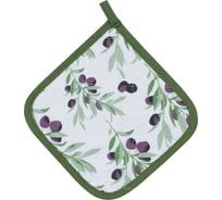 Прихватка Guten Morgen, Рогожка, Маслины, 20x20 см ПР-МС-20-20