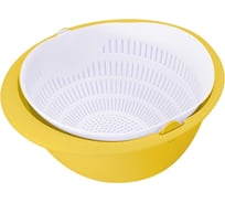 Миска-дуршлаг с ручкой МУЛЬТИДОМ Комфорт 25x19x10.5 см МТ76-175