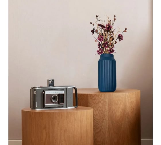 Ваза Homium синий vaseK02blue