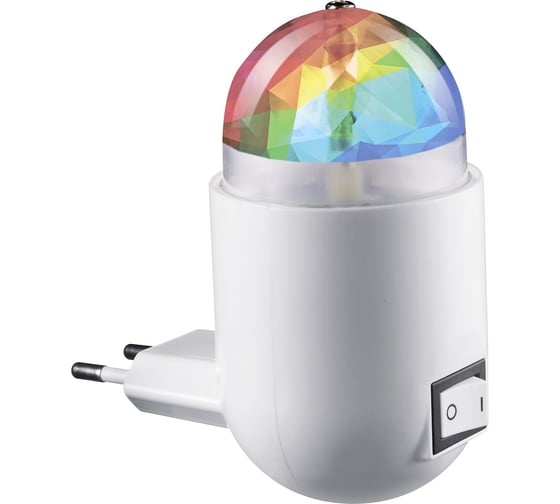 Светодиодная лампа-ночник, розеточная REV DISCO RGB 3W 32454 6 1