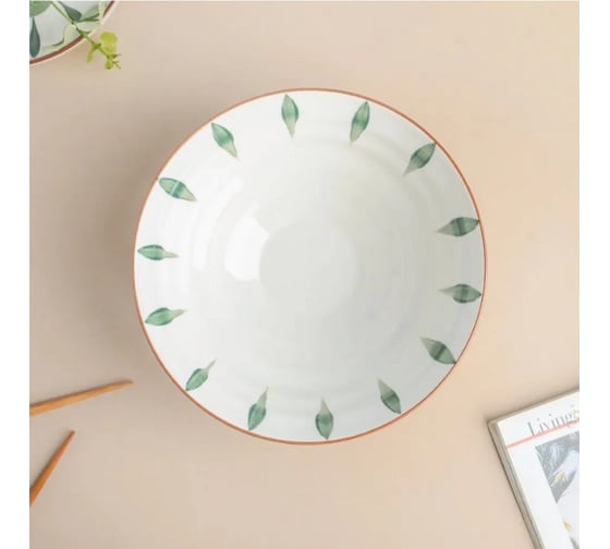 Набор тарелок Homium Kitchen Collection, глубокая, белый, D20 см, капли, 2 шт. set2Bowl01Blue