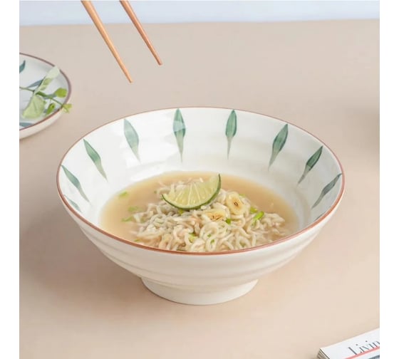 Набор тарелок Homium Kitchen Collection, глубокая, белый, D20 см, капли, 2 шт. set2Bowl01Blue