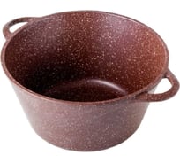 Кастрюля Горница 2 л, шоколад, литые ручки, без крышки ПС13551