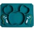 Силиконовая детская секционная тарелка Homium Animals, зеленый, дракончик silplate02green 1